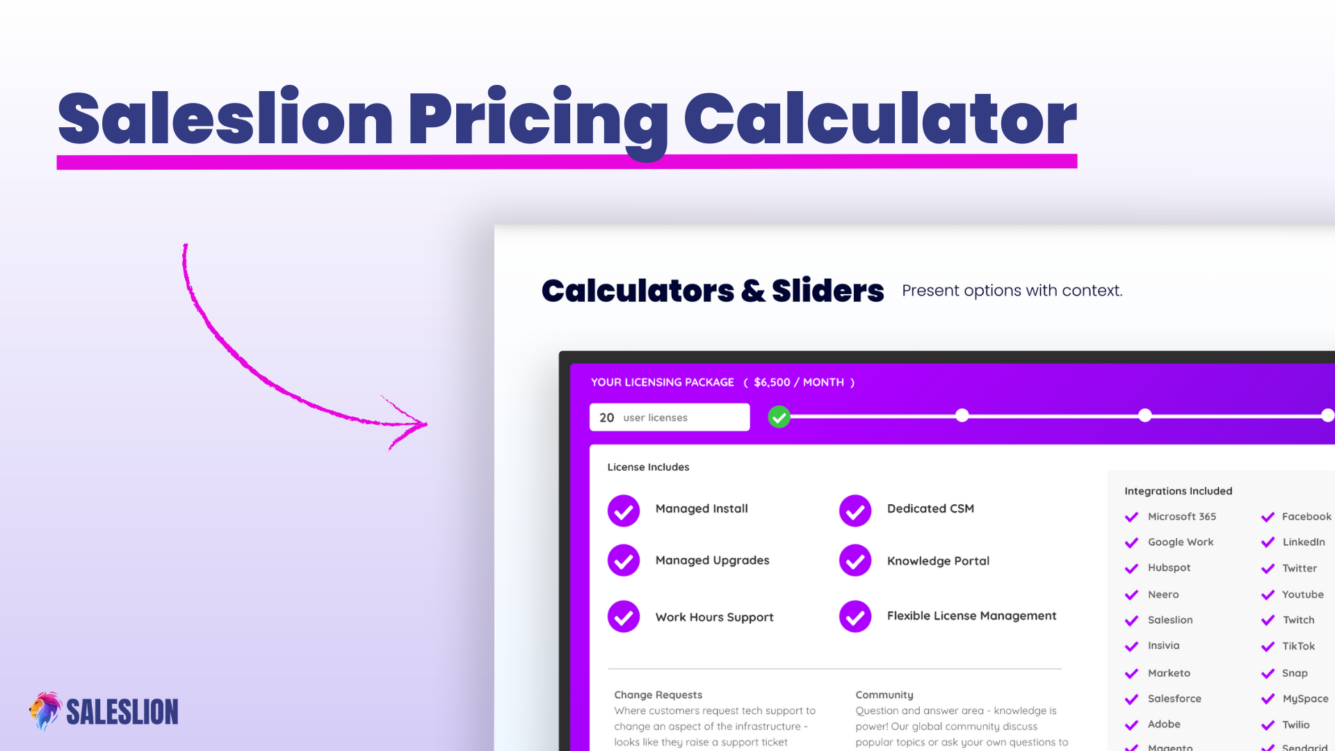 website pricing calculator