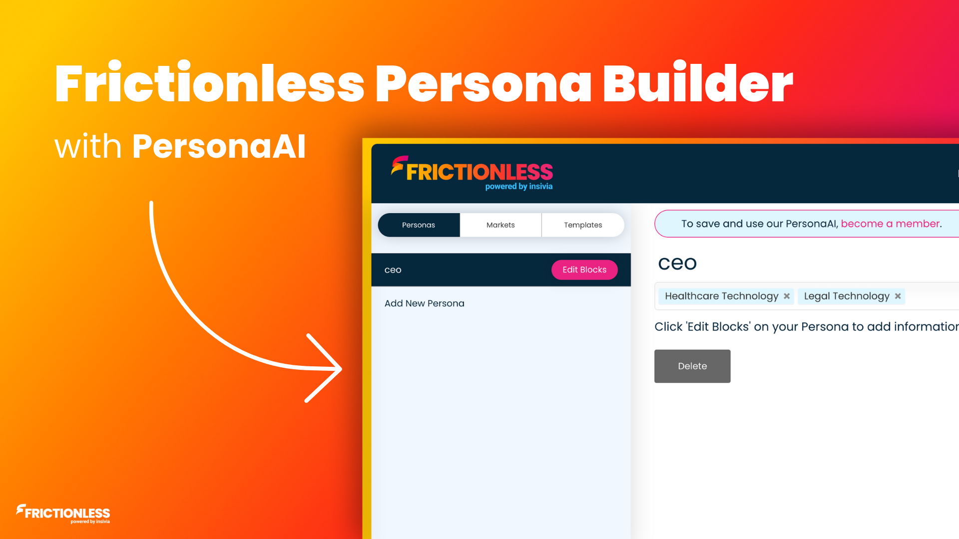 frictionless persona builder